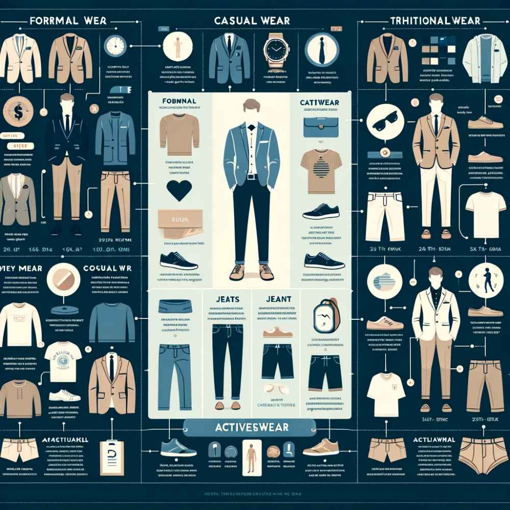 An Infographic on Men’s Clothing